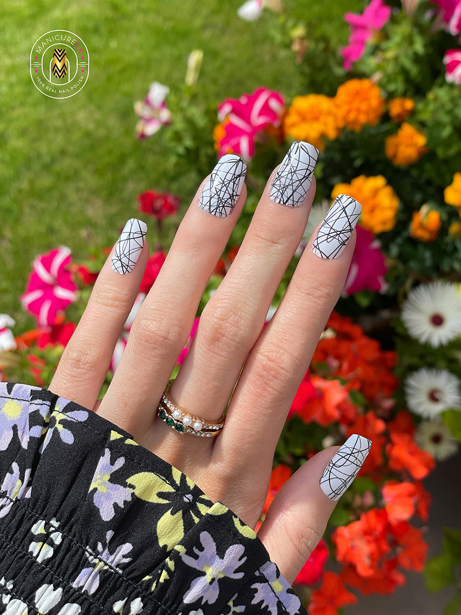 Webbed Ivory - Nail Wraps (Standard)