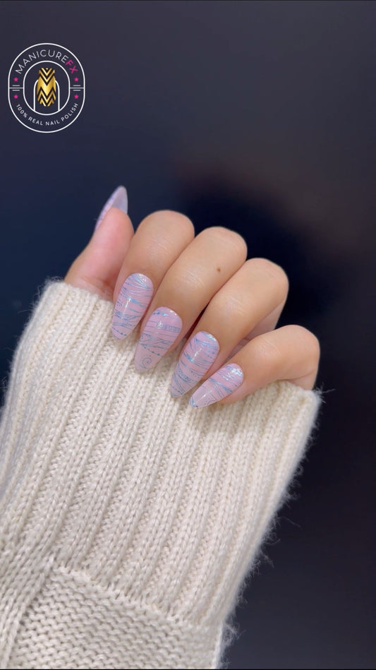 Turquoise Twirls - Nail Wraps (Standard)