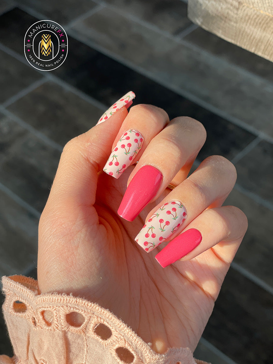 Cherry Swirl - Nail Wraps (Standard)