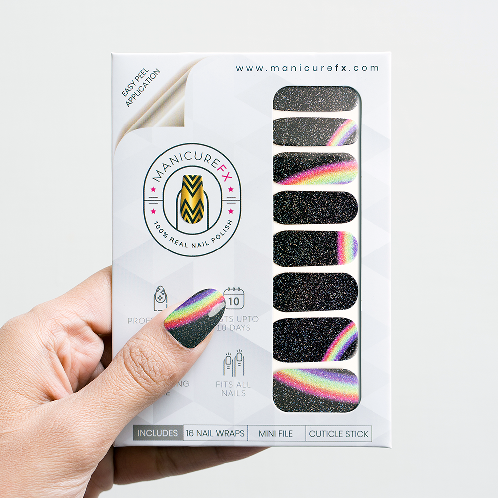 Midnight Prism Sparkle - Nail Wraps (Standard)
