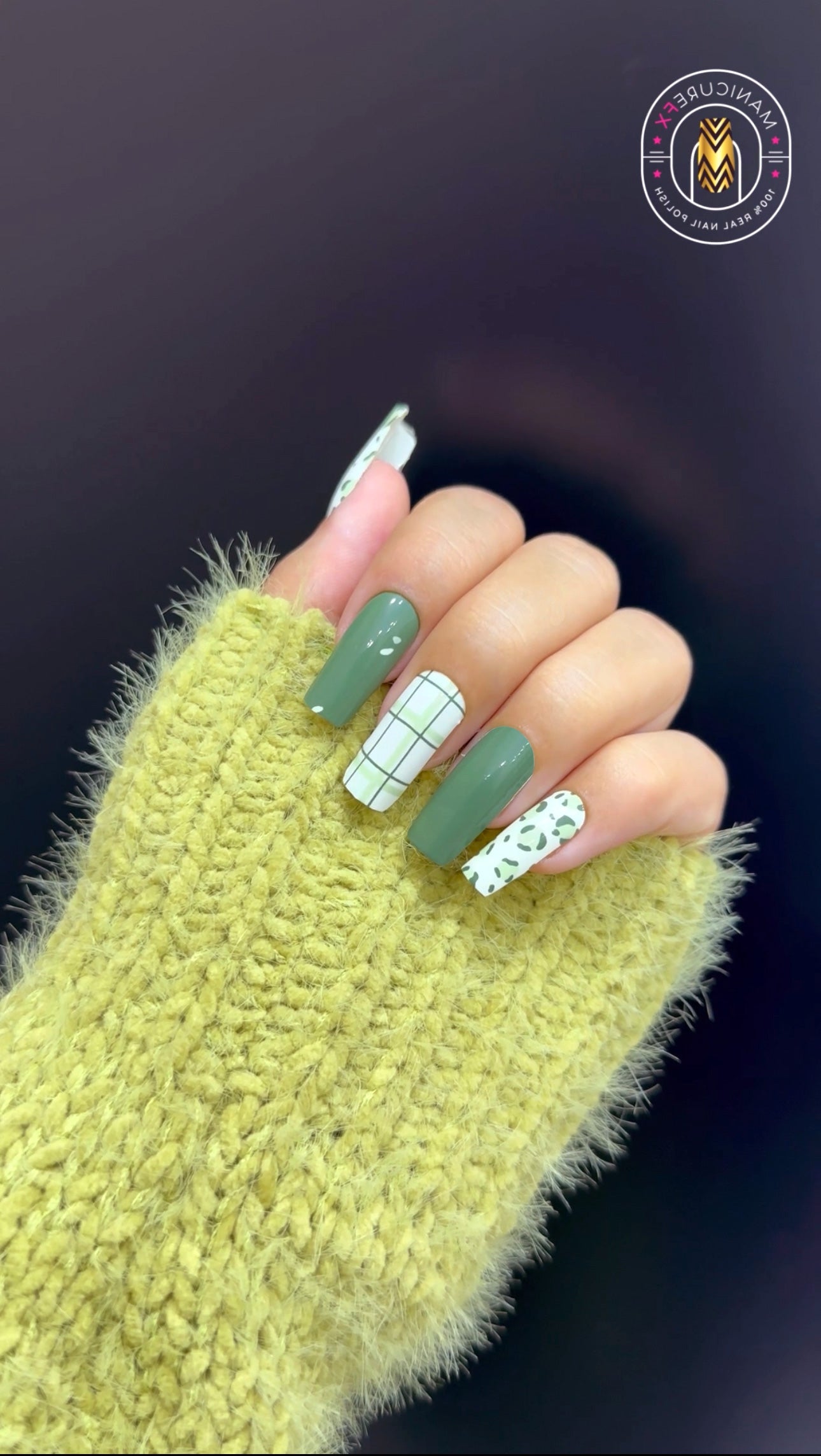 Pistachio Patterns - Nail Wraps (Standard)