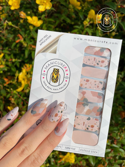 Espresso Cream Confetti - Nail Wraps (Standard)