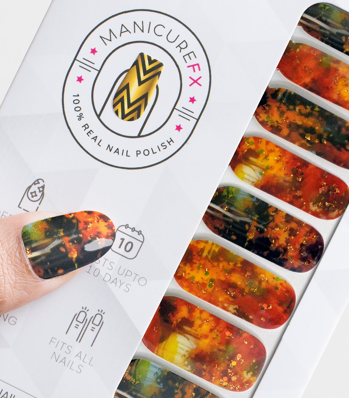 Fiery Foliage - Nail Wraps (Standard)