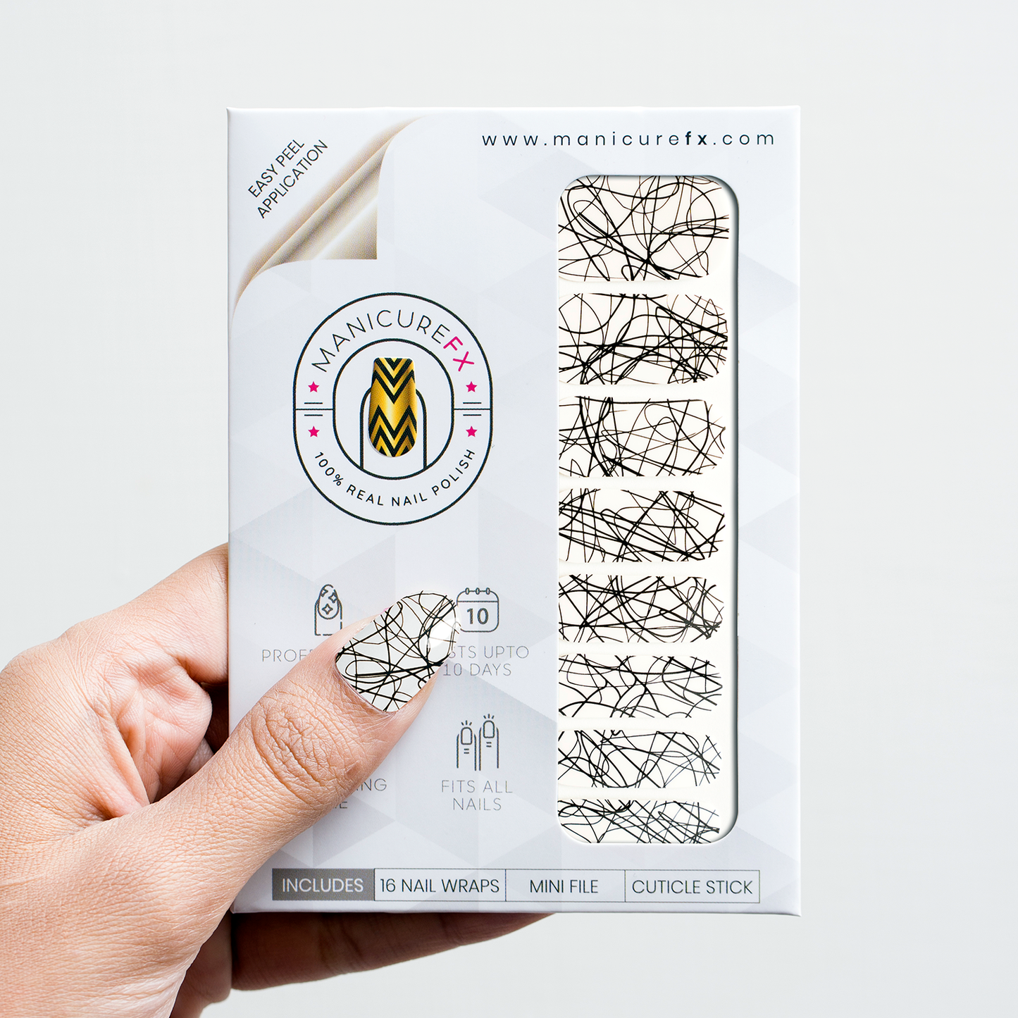 Webbed Ivory - Nail Wraps (Standard)